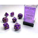 Vortex Polyhedral Purple/gold 7-Die Set