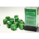 Vortex 16mm d6 Green/gold Dice Block (12 dice)