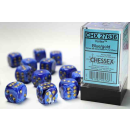 Vortex 16mm d6 Blue/gold Dice Block (12 dice)