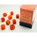 Vortex 12mm d6 Orange/black Dice Block (36 dice)