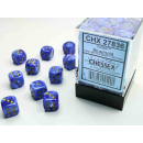 Vortex 12mm d6 Blue/gold Dice Block (36 dice)