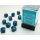 Phantom 12mm d6 Teal/gold Dice Block (36 dice)