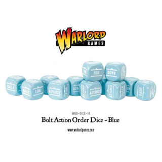 Bolt Action Order Dice - Blue (12)