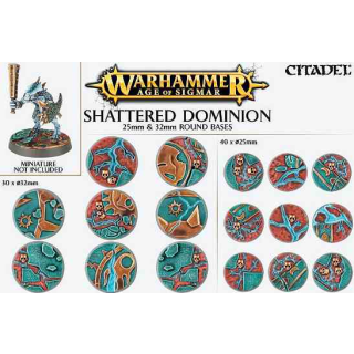 66-96 Shattered Dominion: 25 & 32mm Round Bases