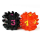 Blackfire Constructible Dice - Black & Red