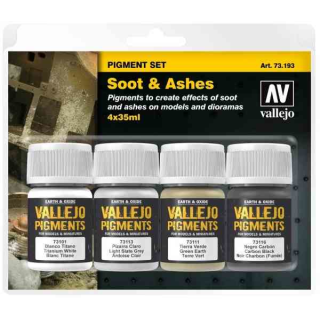 Vallejo Pigment Set "Soot & Ashes" (4)