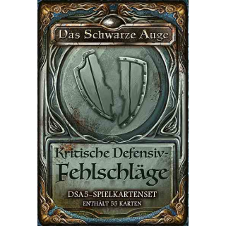DSA5 Spielkartenset: Kritische Defensiv Fehlschläge