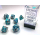 Gemini Polyhedral Steel-Teal/white 7-Die Set