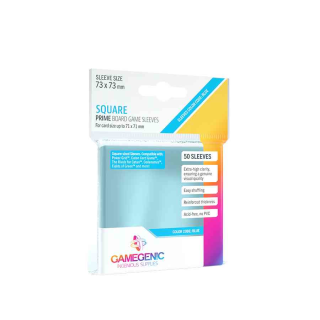 PRIME Square-Sized Sleeves 73 x 73 mm Clear (50)