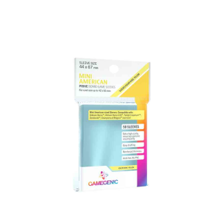 PRIME Mini American-Sized Sleeves 44 x 67 mm Clear (50)