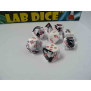 Lab Dice Gemini Polyhedral Black-White/pink 7-Die Set