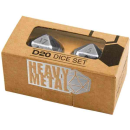 Heavy Metal D20 2-Dice Set - Chrome
