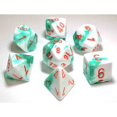 Gemini Polyhedral Mint Green-White/orange