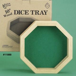 Wood Dice Tray 10"