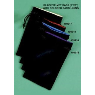 Velvet Dice Bag Golden Inside / Black Outside (large)