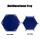 Hexagon Folding Dice Tray (Blue)