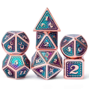 Metal & Enamel Dice Set Mermaid (7)