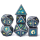 Metal & Enamel Dice Set Atlantis (7)