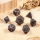 Metal & Enamel Dice Set Crude Copper (7)