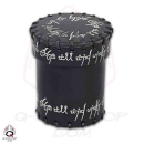 Elven Leather Dice Cup: Black