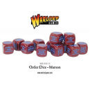 Bolt Action Order Dice - Maroon (12)