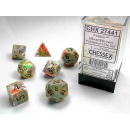 Festive Polyhedral Vibrant/brown 7-Die Set