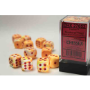 Festive 16mm d6 Sunburst/red Dice Block (12 dice)