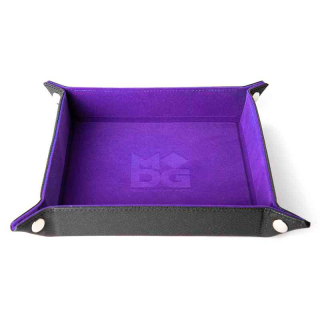 Velvet Folding Dice Tray Purple