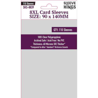 "8XL" Sleeves (90 X 140 MM) - 110 Pack