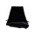 Large Velvet Dice Bag: Black w/ Black Satin