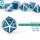 Metal & Enamel Dice Set Earth (7)