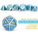 Metal & Enamel Dice Set Poseidon (7)