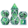 Metal & Enamel Dice Set Dragon (7)