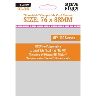 "Zombicide Compatible" Sleeves (76x88mm) -110 Pack