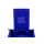 Fold Up Velvet Dice Tower Blue