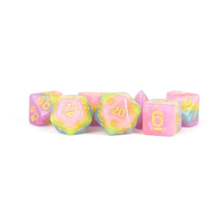 16mm Resin Polyhedral Dice Set: Pastel Fairy