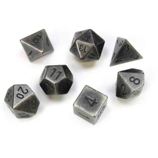 Solid Dark Metal Colour Poly 7 die set