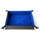 Velvet Folding Dice Tray Blue