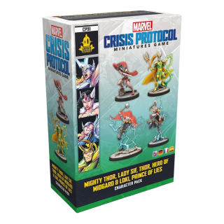 Marvel: Crisis Protocol – Mighty Thor, Lady Sif, Thor, Hero of Midgard & Loki, Prince of Lies