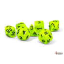 Vortex Mega-hedral Bright Green/black 7-Die Set