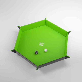 Magnetic Dice Tray Hexagonal Black/Green