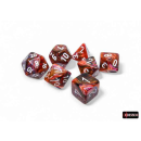 Festive Polyhedral Symphony/white 7-Dice Set