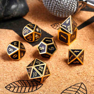 Metal & Enamel Dice Set Galaxy (7)