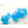 Frosted Mini-Polyhedral Caribbean Blue/white 7-Die Set