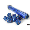 Lab Dice Borealis Midnight/copper Polyhedral 7-Dice Set