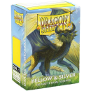 Dragon Shield Matte Dual: Yellow & Silver (100)