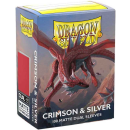 Dragon Shield Matte Dual: Crimson & Silver (100)