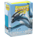 Dragon Shield Matte Dual: Sky Blue & Silver (100)