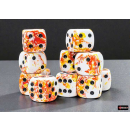 Brush 16mm d6 Sunrise/black Dice Block (12 dice)
