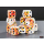 Brush 16mm d6 Sunrise/black Dice Block (12 dice)